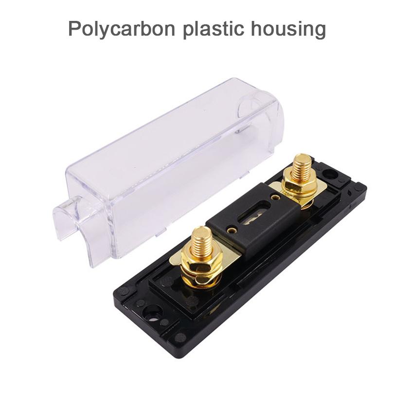 12-48V 60A/80A/100A/150A/200A/250A/300A Automobile Power Supply Type Power Amplifier Fuse 0/2/4 Gauge Fuse Holder for Cars