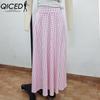 QICED Женская модная повседневная летняя весенняя юбка