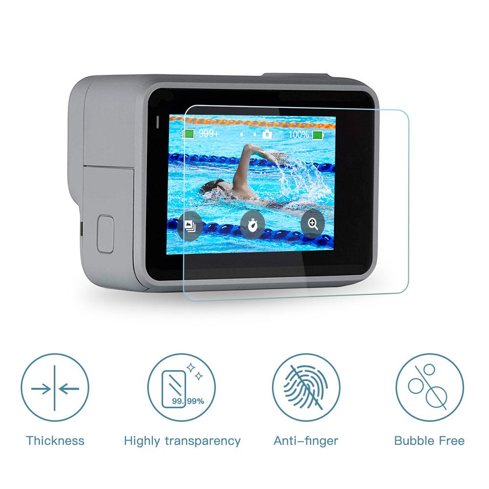 Съемка для GoPro Hero7 Silver White Закаленная стеклянная пленка с защитой от царапин Аксессуары