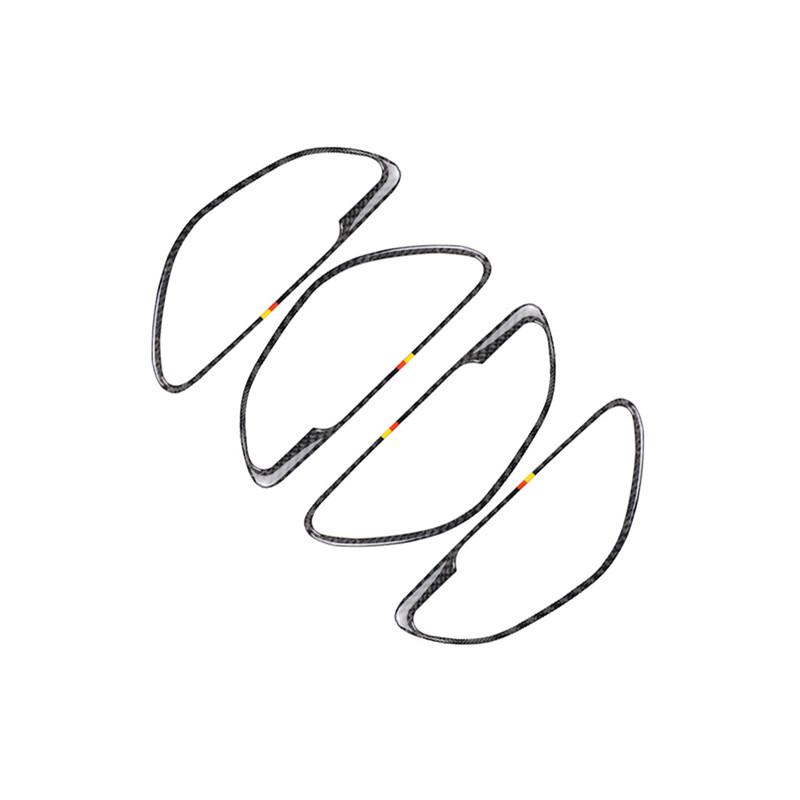 Для Mercedes Benz C Class W205 2015-2018 GLC X253 2016-2018 карбоновая внутренняя дверная ручка автомобиля, декоративная накладка, накладка