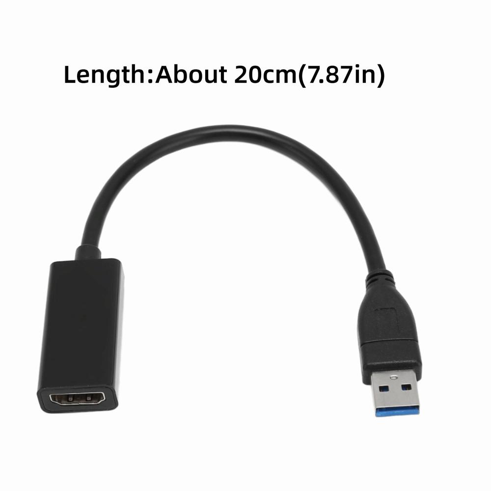 Portable USB3.0 To HD Multimedia Adapter 5Gbps Speed 5Gbps Video Adapter for Windows PC