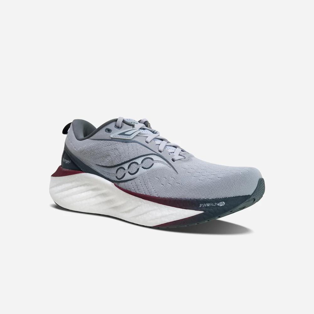 Saucony TRIUMPH 22 Slip Resistant Abrasion Resistant Low top Training Long Distance Running Shoes Men's Gray S20964-210