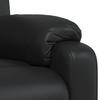 Recliner Chair Black Artificial Leather