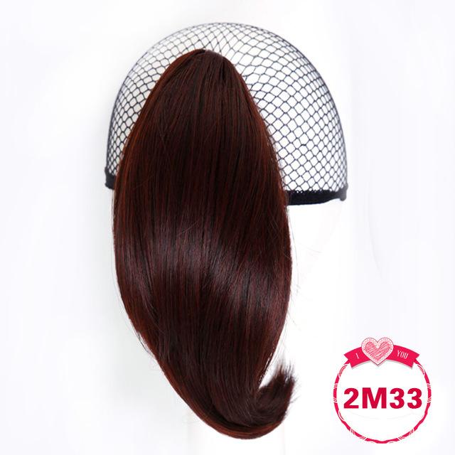 Straight Short Synthetic Ponytails For White Golden White Brown Black Ponytail