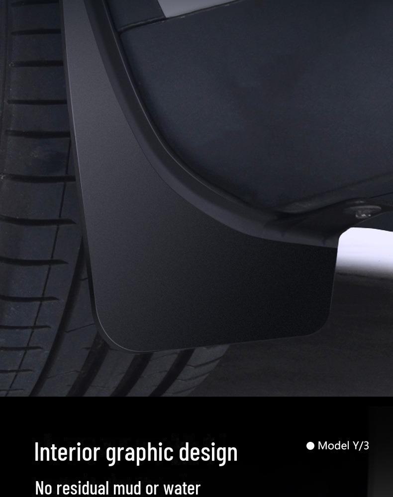 Tesla Model Y3 TPE Короткие крылья Аксессуары для модификации автомобиля