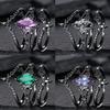 Роскошный модный набор кольцо оружейный черный с инкрустацией цветными бриллиантами европейский и американский стиль обручальное украшение женское кольцо