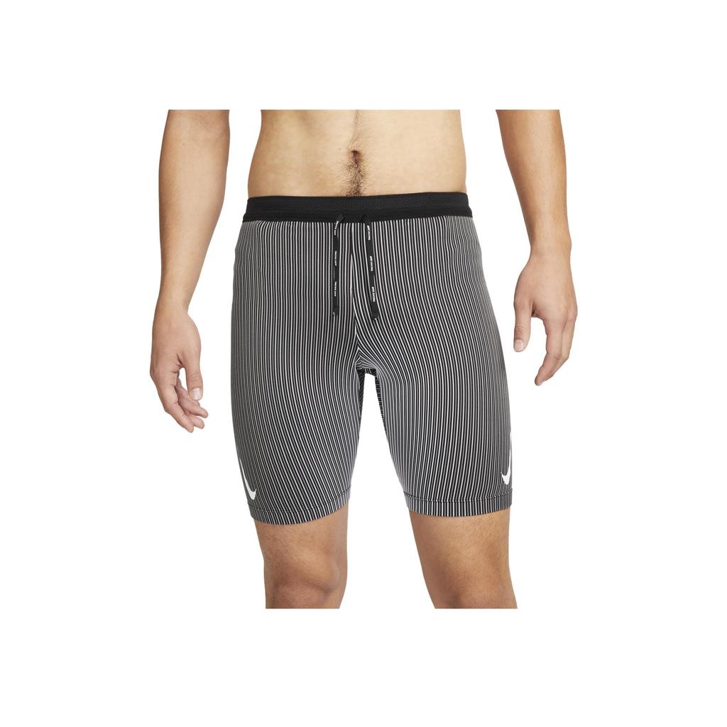 Nike Elastic Waist Striped Slim-Fit Shorts Men Bottoms Gray DM4623-015
