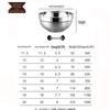 Двухслойная миска из нержавеющей стали Bozhen Jiangchu 20 см