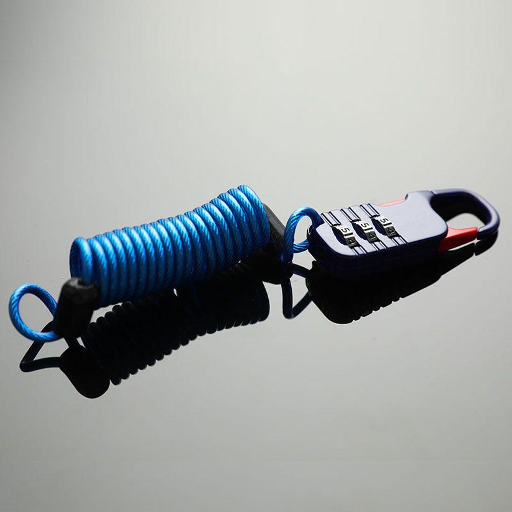 3-значный пароль с кодовым замком, тросовый замок, тросовый замок безопасности, тросовый замок для шлема, тросовый замок, велосипедный замок