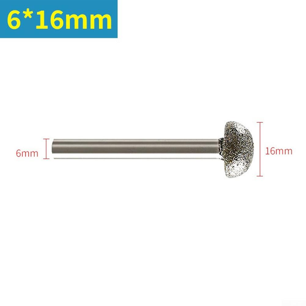 Шлифовальное сверло 12/14/16/18/20 мм, хвостовик 6 мм, абразивная резьба