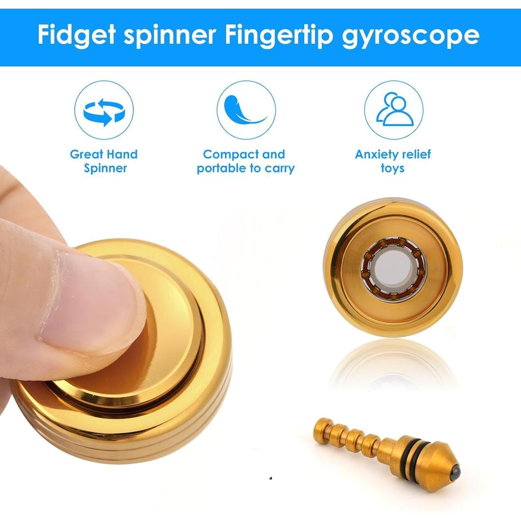 2 в 1 металлический спиннинг волчок Fidget Spinner для взрослых детей точные игрушки гироскоп подарок нержавеющая сталь керамическая бусина