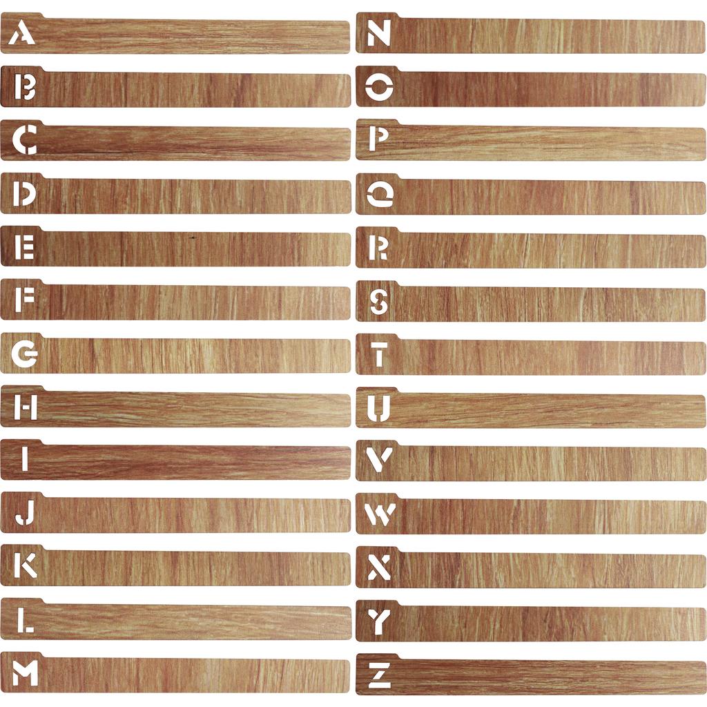 26 шт. разделителей для виниловых пластинок Алфавитные A-Z Деревянные разделители для хранения записей Горизонтальный Вертикальный держатель для пластинок Органайзер Направляющие