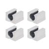 4 Pcs Linear Ball Bearing Slide Block SBR12UU Aluminum Alloy Open Linear Bearing Slide Unit