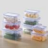 550/1000/1500/2500 мл Контейнер для хранения продуктов в холодильнике с пластиковой крышкой Контейнер для сохранения свежести продуктов Ланч-бокс для пикника