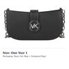 Michael Kors Женская черная сумка через плечо Carmen из коровьей кожи 35H3SNMC0L-BLACK
