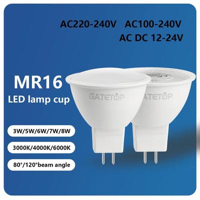 4 шт. Лампа-спот Foco GU5.3 Лампа AC 110V 220V DC12V Светодиодная Лампочка Spot Light Замена 40W 50W Галогенной Лампы