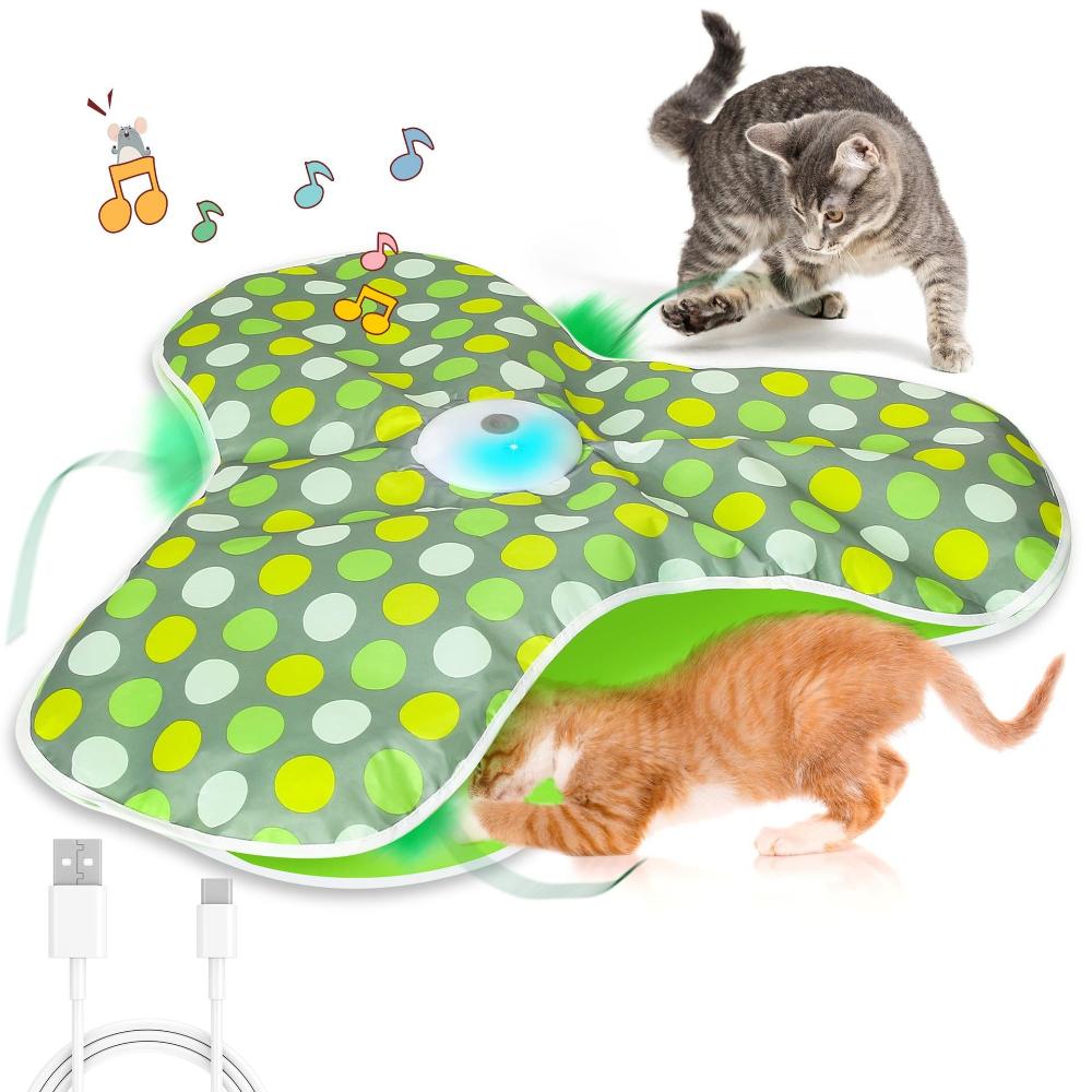 Electric Hide and Seek Cat Toy Motion Activated Interactive Cat Toys  Relieving Boredom