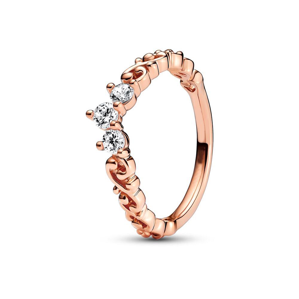 Оригинальное кольцо с короной из стерлингового серебра S925 для женщин, штабелируемое кольцо со сверкающим цирконием, модное ювелирное изделие, подарок для пары