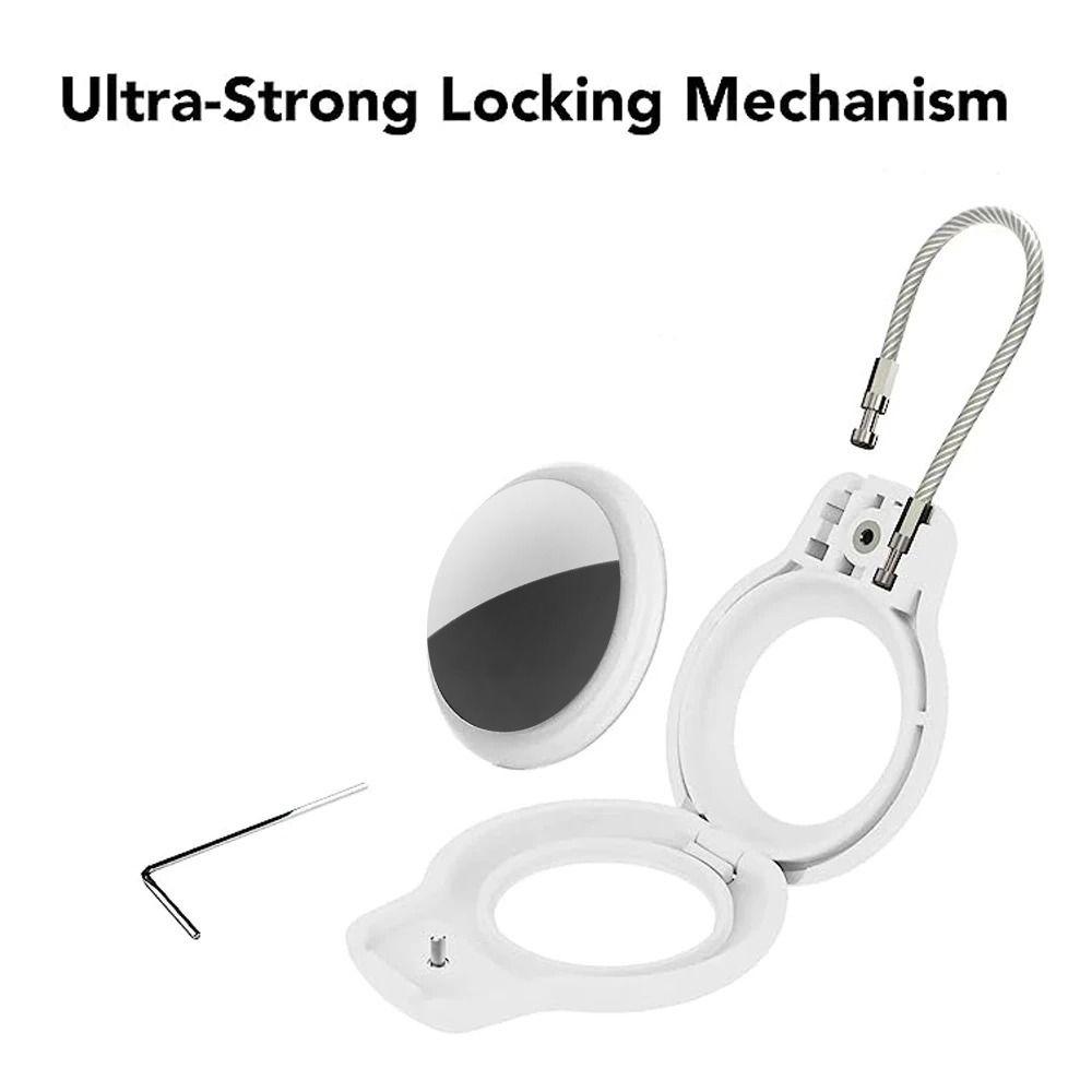 With Wire Cable Protective Case PC Key Ring Casual Lock Case for Apple AirTag Keys