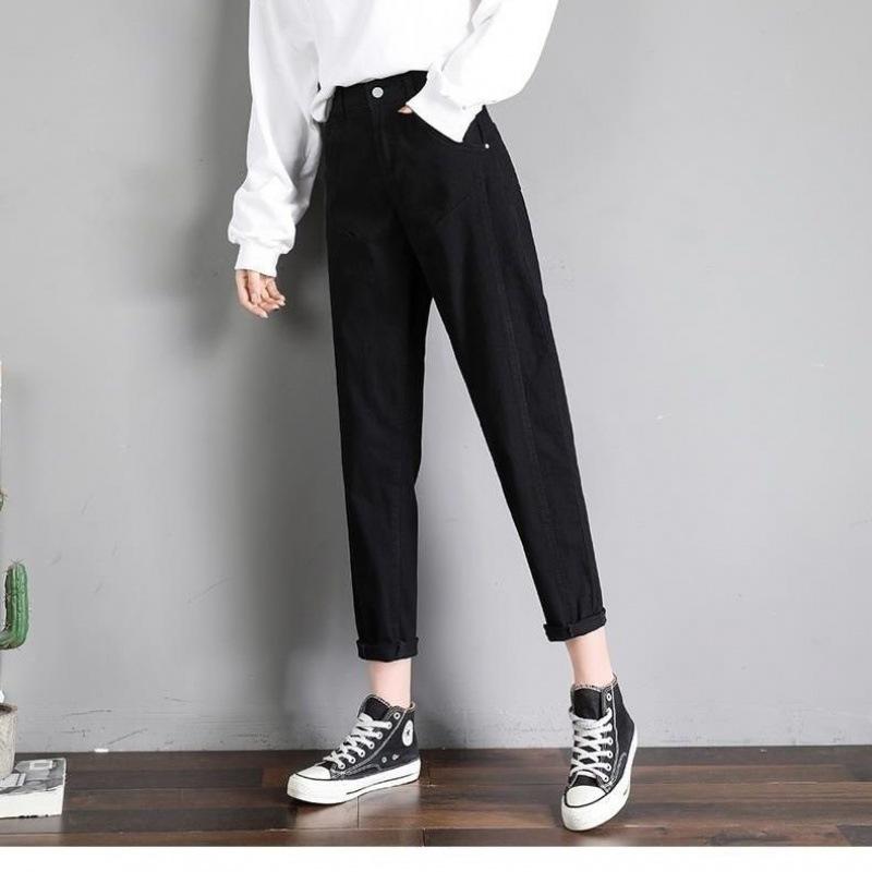 Женские джинсы свободного кроя с высокой талией, осень 2023 г., белые шаровары