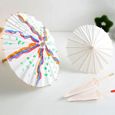 Белый DIY Craft фото реквизит зонтик бумага косплей свадьба свадебная вечеринка декор