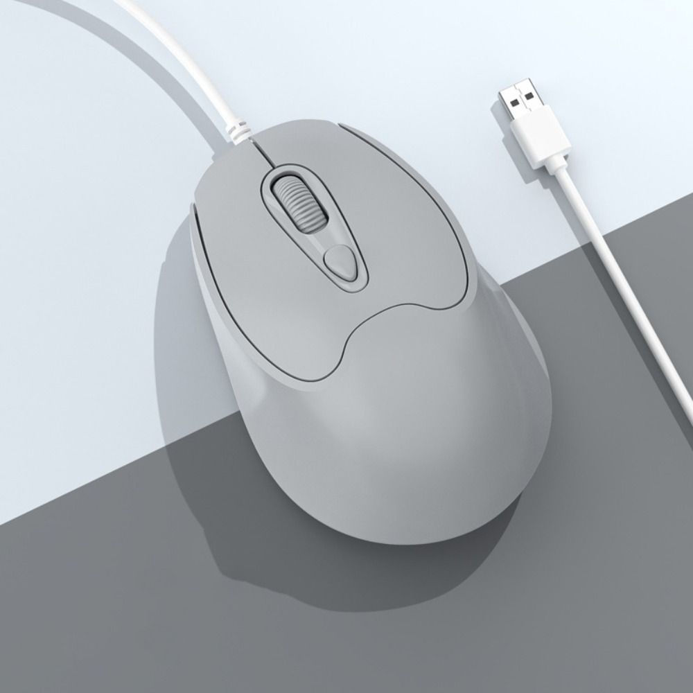 USB Wired Mute Mouse Type C USB Cable Ergonomic Mice Type C Wired Mouse Desktop Notebook