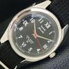 ВИНТАЖНЫЕ ЧАСЫ HMT JANATA С РУЧНЫМ ЗАВОДОМ, ИНДИЙСКИЕ МУЖСКИЕ, ЦИФЕРБЛАТ ЧЕРНОГО ЦВЕТА a700065-5 R201-a700065
