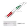 1Pair 3D Metal Car Decoration Metal Adhesive Italy Flag Truck Car Badge Emblem Sticker for Car Motorcycle Sticker