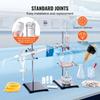 Essential Oil Distillation Kit, 500ml Distillation Apparatus, 3.3 Boro Lab Glassware Distillation Kit with Alcohol Lamp, Ceramic Mesh and 24, 40