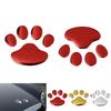 1 пара собачьих лап отпечатков пальцев 3D ПВХ автомобильная наклейка Ник Наклейка на крышку