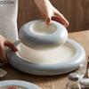 Insulated Plate Restaurant Molecular Cuisine Dim Sum Dessert Plate Home Creative Ceramic Salad Steak Plate Kitchen Tableware
