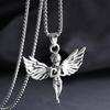 European And American Angel Necklace Men 'S And Women 'S Universal Retro Titanium Chain Jewelry Jewelry Punk Style