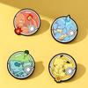 Набор эмалевых значков Покемон 4 шт. Пикачу Чармандер Игра Покебол Брошь Милые значки на лацкан Косплей Мультяшные ювелирные аксессуары