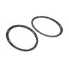2PCS Black Headlight Trim Rings Bezel Cover LEFT+RIGHT For MINI For COOPER F55 F56 F57 51712355798 Accessories For The Car