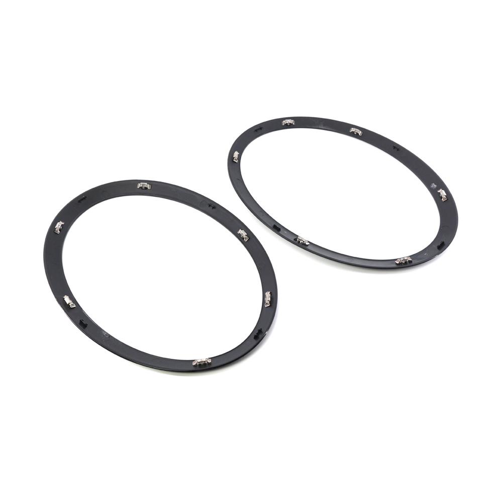 2PCS Black Headlight Trim Rings Bezel Cover LEFT+RIGHT For MINI For COOPER F55 F56 F57 51712355798 Accessories For The Car