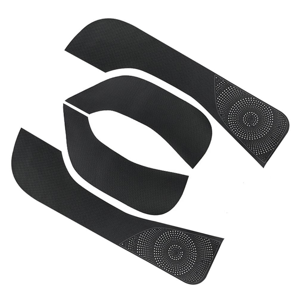 Защитная накладка от ударов ногами для двери для Tesla Model 3 2021-2023 Model Y 2023-2025 Автомобильная наклейка из углеродного волокна Защита Боковая кромка Пленка-протектор