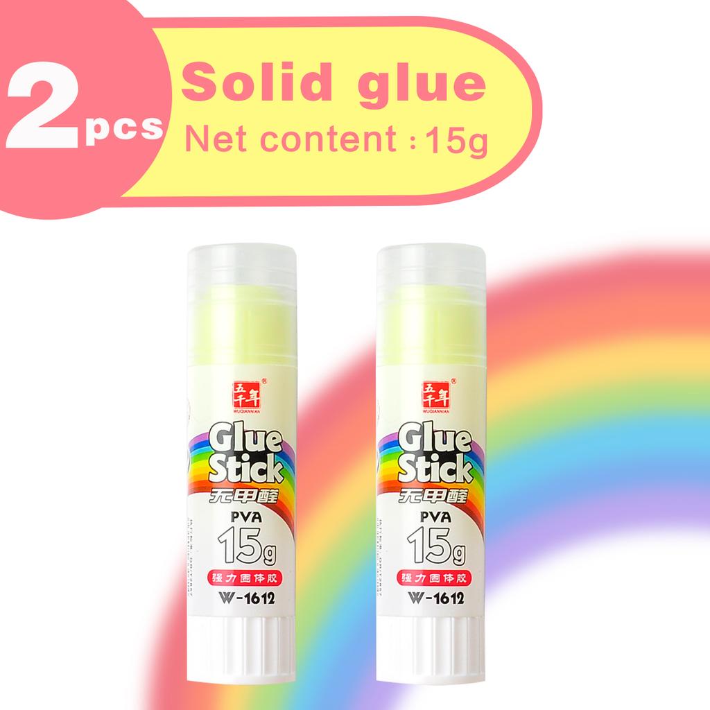 Wqn-2/5pcs Multi-color Solid Adhesive 15g Strong Solid Quick-drying Methanol-free Diy Art Tools And School Office Supplies