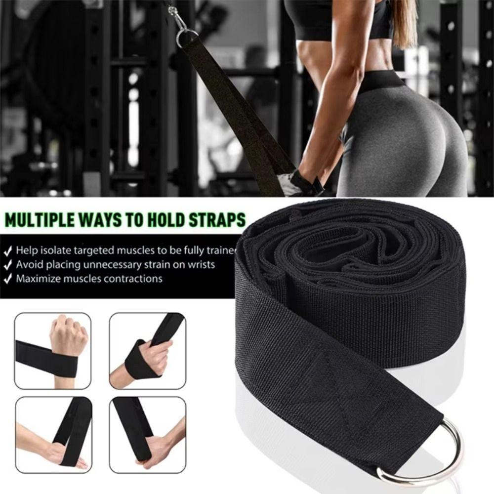 Anti-Slip Arm Strength Rope Muscle Training Pull Down Rope Long Triceps Strap Facepulls/Push Downs