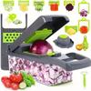 Multi-functional Vegetable Cutter Potato Shredder Grater Household Kitchen Vegetable Portable Cutter God 16/14 Pieces Set