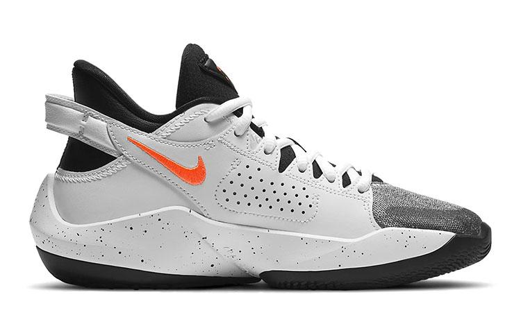 Nike Freak 2 Противоскользящая Амортизирующая Износостойкая Низкие Детские Баскетбольные Кроссовки Серый Белый Черный Подростки CW3227-101