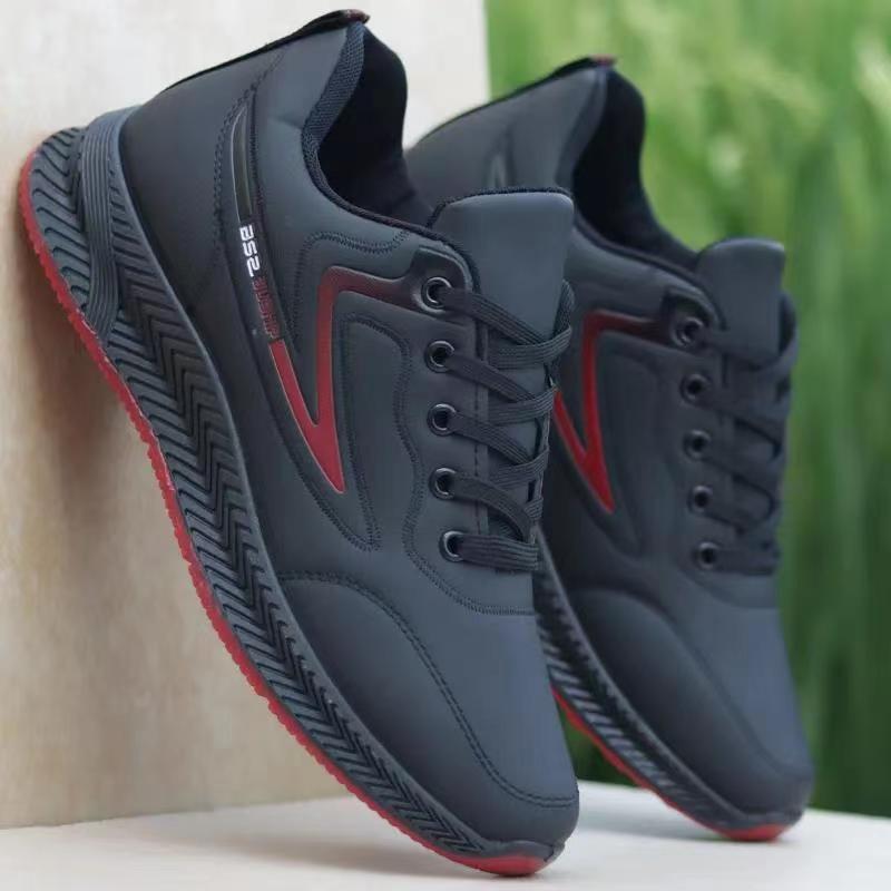 2025 новые кожаные туфли, модная деловая повседневная обувь для среднего и пожилого возраста, туфли на плоской подошве с низким верхом, мягкая подошва, удобные кожаные туфли