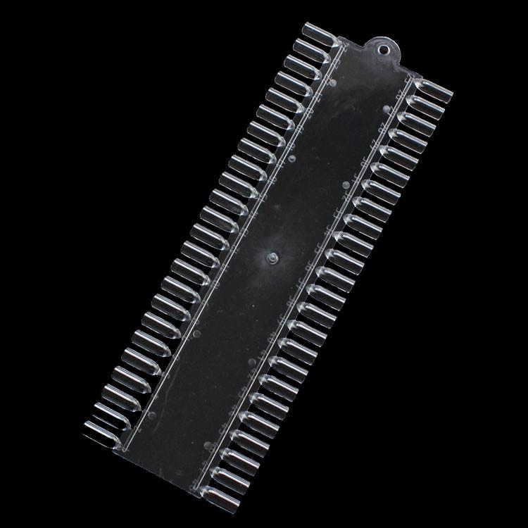 48 шт. Прямоугольная прозрачная натуральная палитра для дизайна ногтей DIY УФ-лак для ногтей Beauy False Nail Tip Practice Tool для маникюра