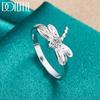 925 Sterling Silver AAA Zircon Dragonfly Ring Fashion Wedding Jewelry