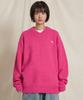 WAIKEI Dolphin Hairy V-Neck Knit Pink