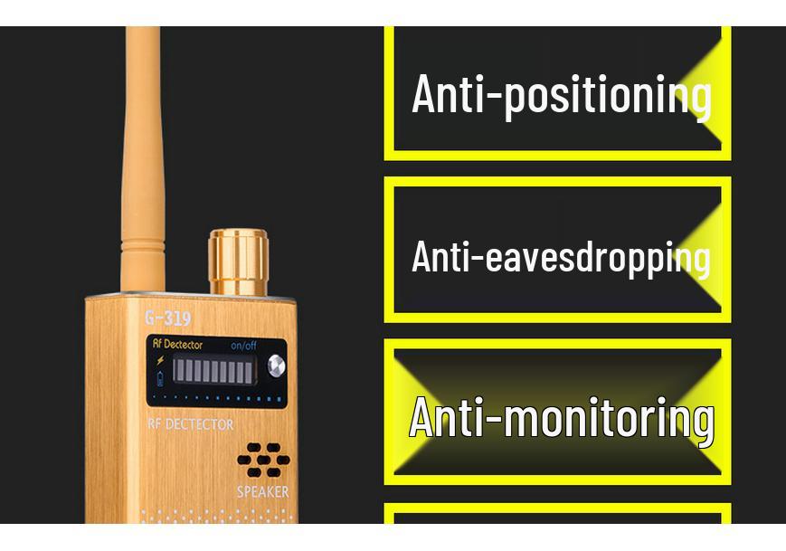 G319 Wireless Signal Detector: Anti-Paparazzi, Anti-Surveillance, Camera & GPS Detection Portable Device