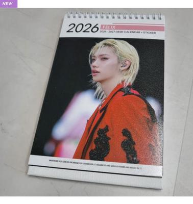 Stray Kids Настольный календарь Felix 2026 и 2027 K-pop фан-товары