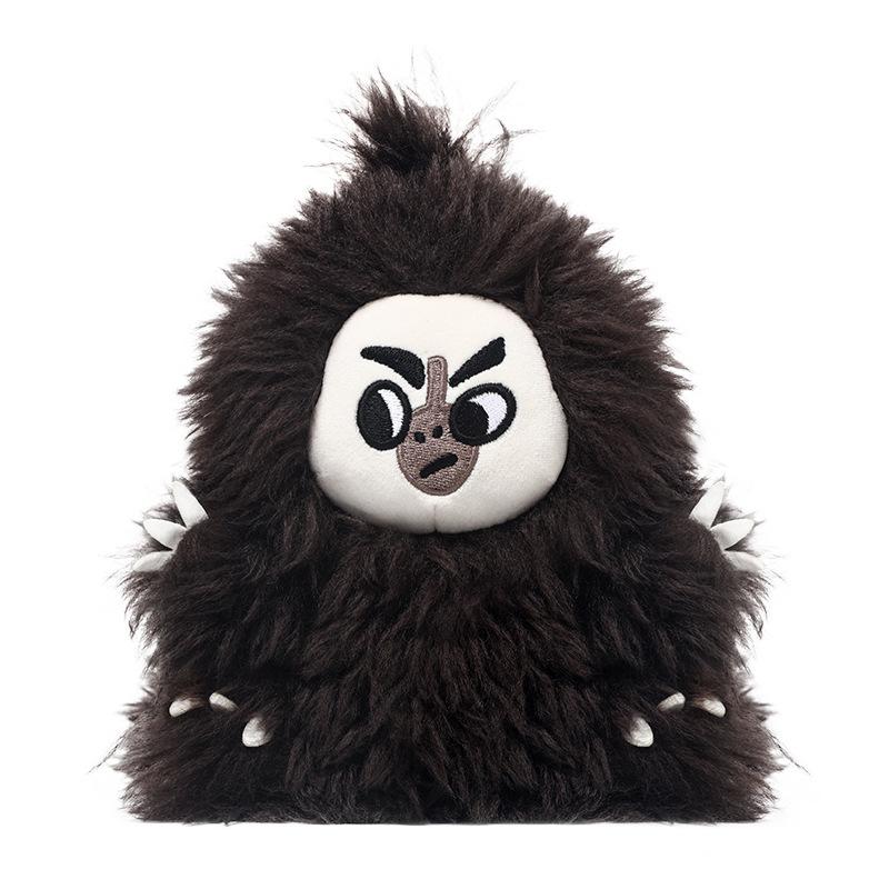 Kawaii White-faced Saki Plush Toys Interesting Animal Dolls Exquisite Desktop Ornaments Fluffy Decorative Dolls Birthday Present