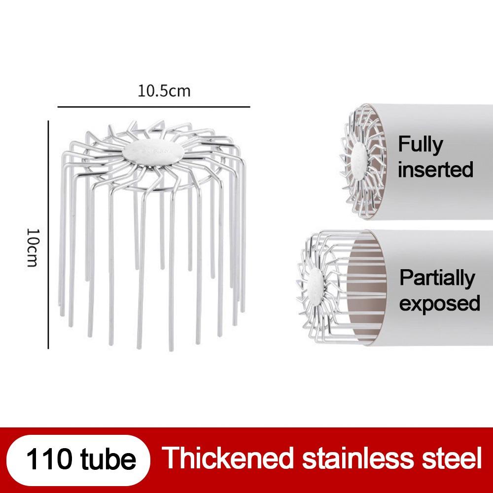 Stainless Steel Roof Floor Drain Downpipe Strainer Leaf Debris Trap Balcony Drainage Cover Anti-blocking Rain Pipe Cap