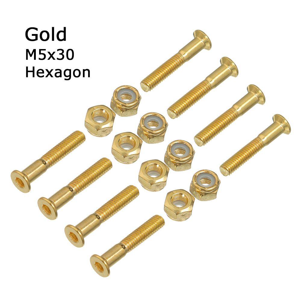 Аксессуары Детали для лонгбордов на открытом воздухе Болты для скейтбордов Крепеж Гайки Крепеж Винты