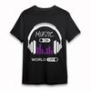 Women's Plus Size Classic T-Shirt Music On World Off Headphone Graphic Tee USA